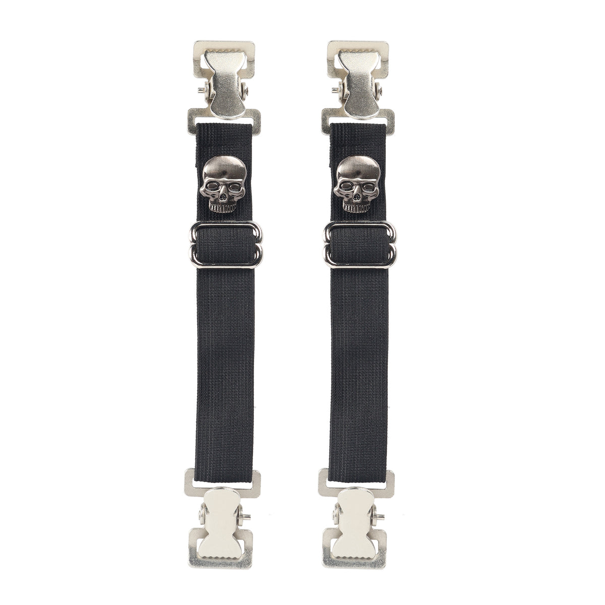 Dream Apparel Skull Design Heavy-Duty Alligator Teeth Boot Clips – Adj ...