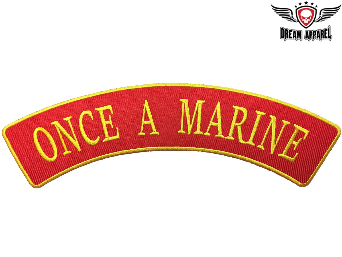 Once A Marine Top Rocker – LeatherVendor